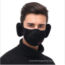 Outdoor Winter men Black Reusable Face Masking With Earmuffs In Stock